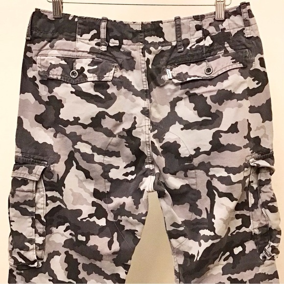 Levi’s 32x26.5 Ace Cargo Camo Men’s Pants Gray Camouflage (Tag Size 32x30) - Picture 5 of 12